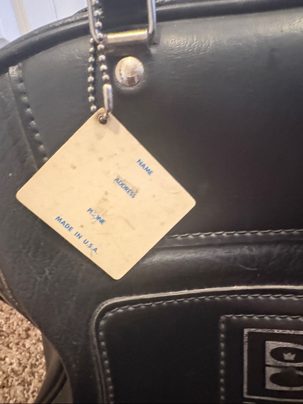 Brunswick Black Leather Duffel Bowling Bag - Picture 10 of 13